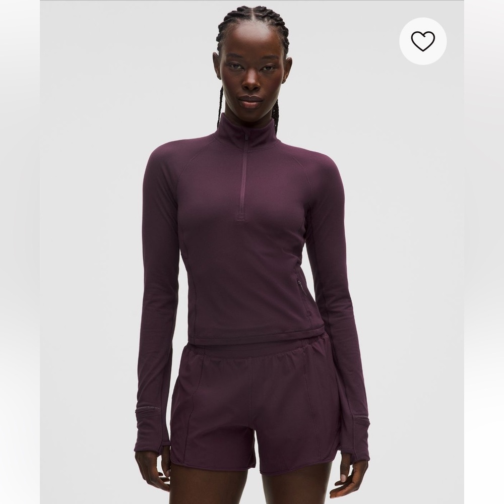 Lululemon dark Plum, it’s rulu half zip, sz small